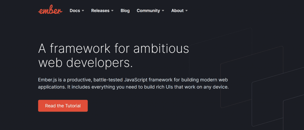 Front End Development Companies & the Power of JavaScript Frameworks 7 Ember JS