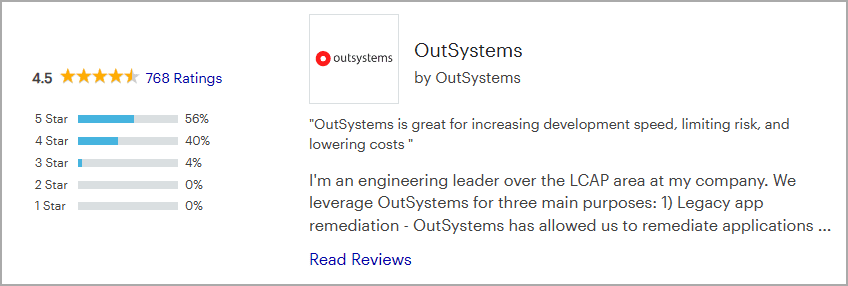 OutSystems Reviews