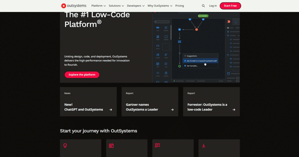 OutSystems Website Overview