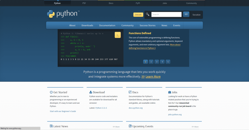 Python (Django/Flask)
