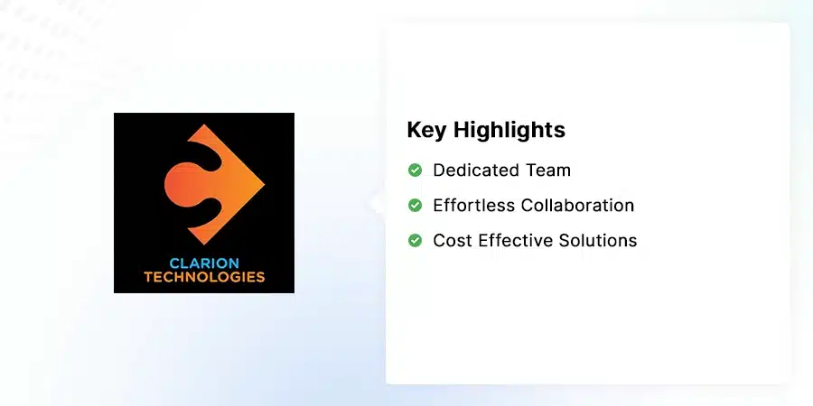 Top 10 Digital Transformation Agencies Transforming Tomorrow 17 Clarion Technologies