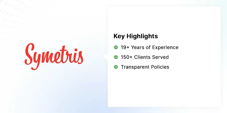 Top 10 Digital Transformation Agencies Transforming Tomorrow 19 Symetris (4.5)- Digital Transformation Agencies