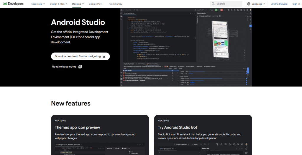 10 Best Flutter Development Tools in 2025 5 Android Studio
