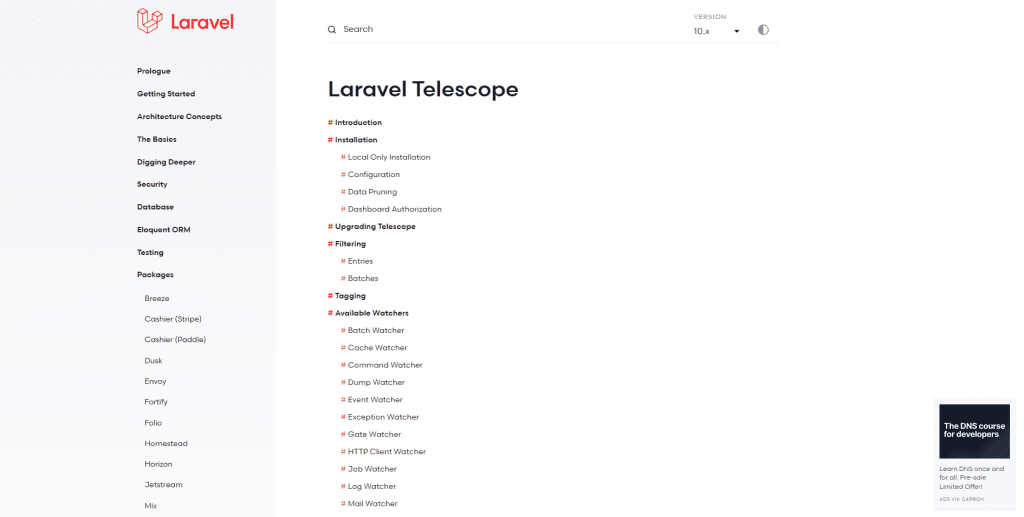 A Developer's Guide to Best Laravel Development Tools in 2025 9 Laravel Telescope
