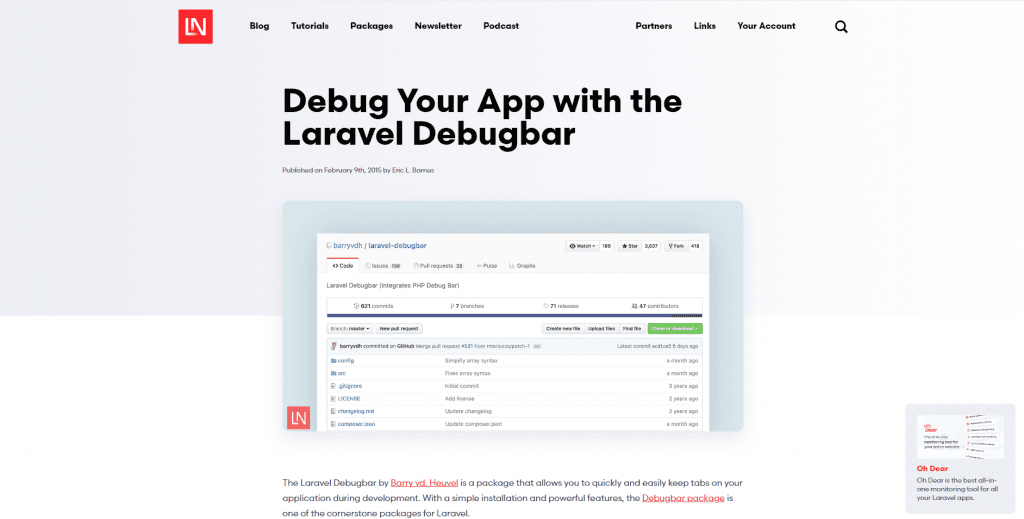 A Developer's Guide to Best Laravel Development Tools in 2025 17 Laravel Debugbar