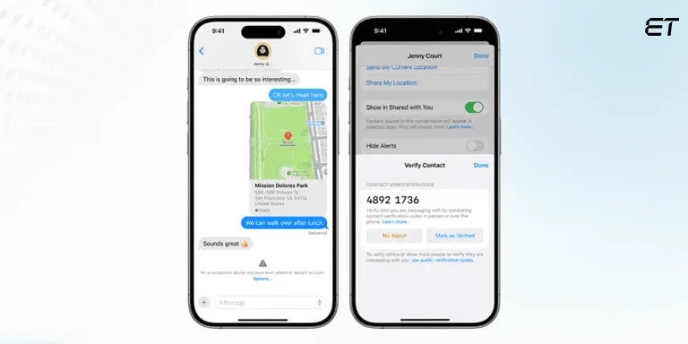 iMessage Contact Key Verification