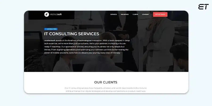 Top 10 IT Consulting Firms in USA 2025 4 Intellectsoft