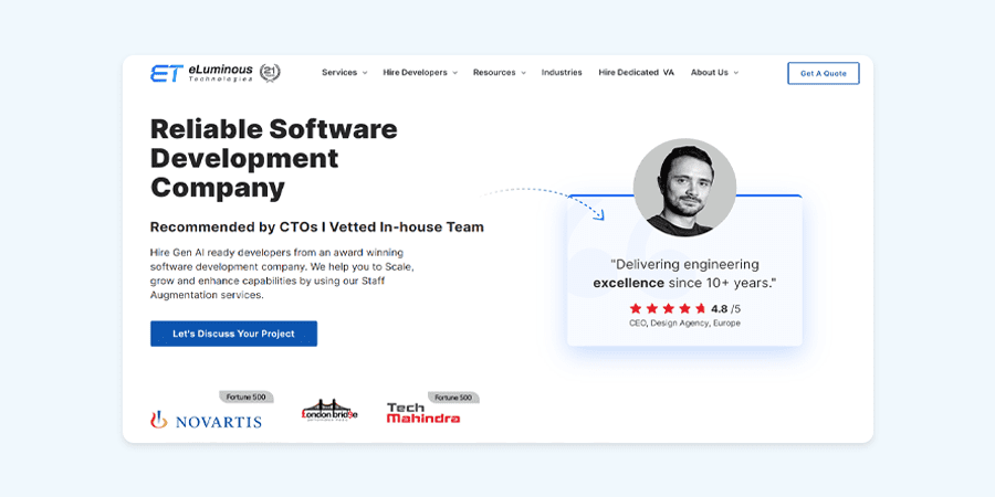 Top 10 Software Consulting Companies in 2025 4 eLuminous Technologies - Software Consulting Company