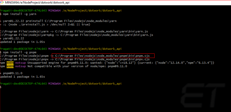 Node.js Removes Corepack: What is Next for Package Management? 2 npm install -g pnpm