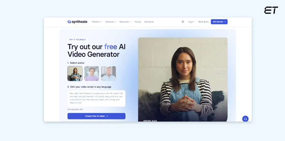 The Top 10 Generative AI Tools to Ace the New Era 12 Synthesia