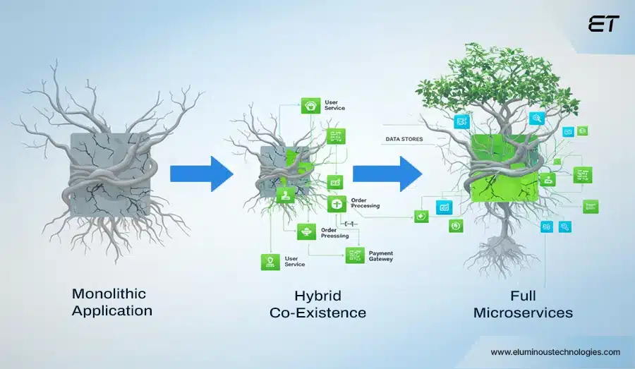 Monolithic vs. Microservices- A Deep Dive for Modern Architects 6 Migration Strategy From Monolith to Microservices